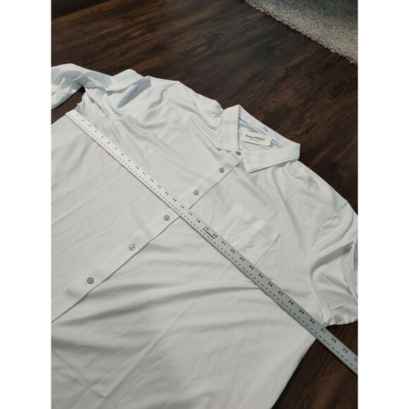 Tommy Bahama Button Up Shirt Mens Size 4XLB White San Lucio Stretch IslandZone - Picture 6 of 11